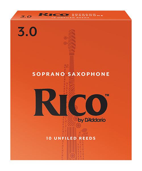 D'Addario - 10 Cañas Rico para Saxofón Soprano, Medida: 3 Mod.RIA1030_24
