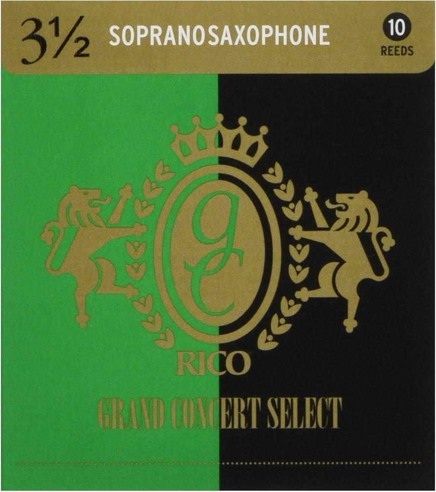 D'Addario - 10 Cañas Saxofon Soprano Grand Concert, Medida: 3 1/2 Mod.RGC10SSX350(10)_35