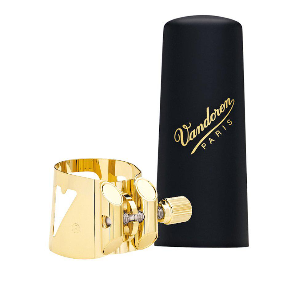 Vandoren - Abrazadera y Tapa para Sax Tenor, Dorado Mod.LC58DP_87