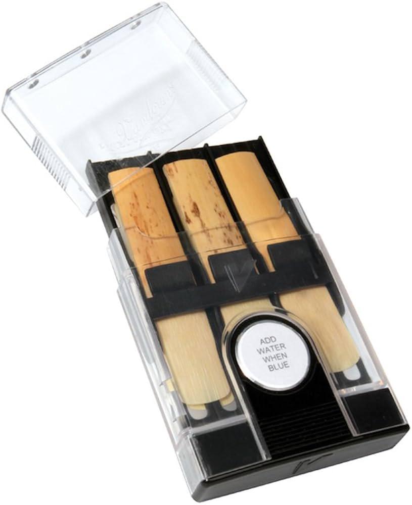 Vandoren - Portacañas para 6 Cañas de Clariente Sib/Mib y Saxofón Soprano Alto con Higrometro, Plástico Mod.HRC10_109