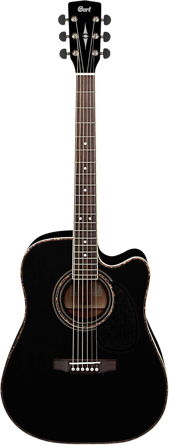 Cort - Guitarra Electroacústica AD880-CE, Color: Negro con Funda Mod.AD880-CE BK_40