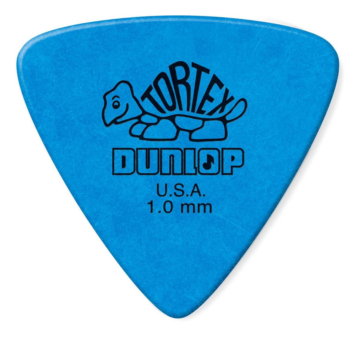 Dunlop - 36 Plumillas Tortex Triángulo, Calibre: 1.0 Color: Azúl Mod.431P1.0_24