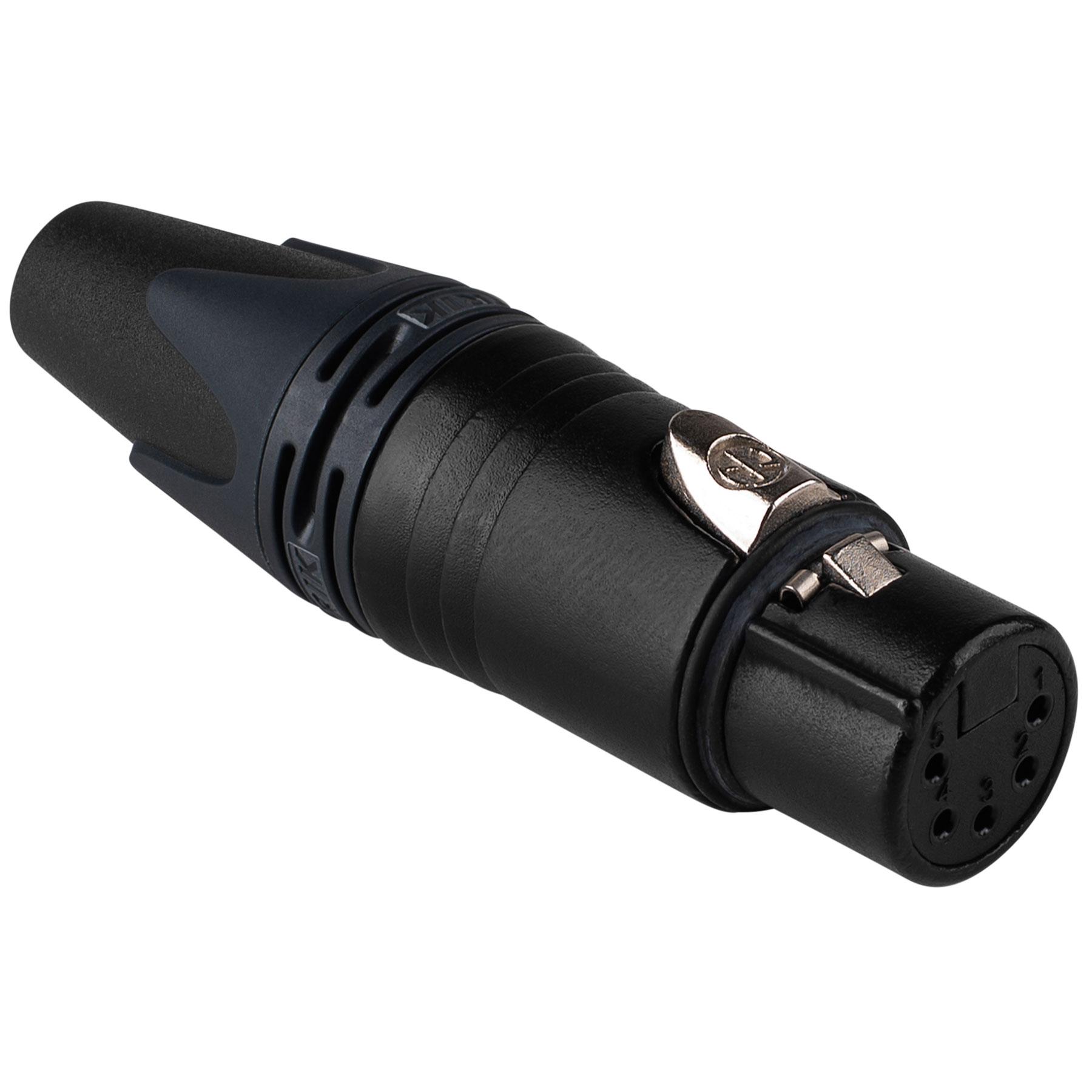 Neutrik - Conector XLR Hembra 5 Polos Serie XX Contactos en Oro Mod.NC5FXX-B_42