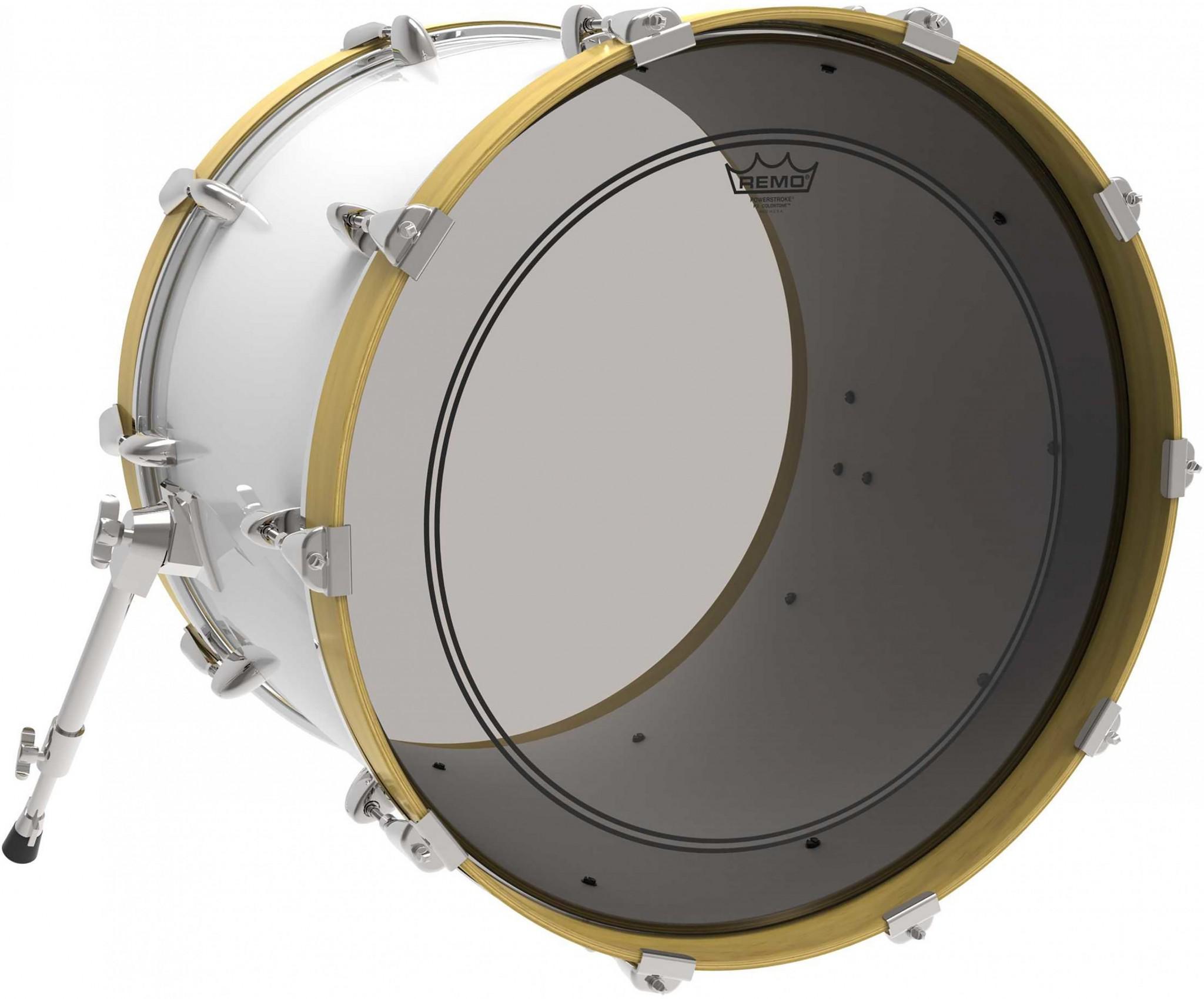 Remo - Parche Colortone Powerstroke P3, Tamaño: 22" Color: Gris Mod.P3-1322-CT-SM_193