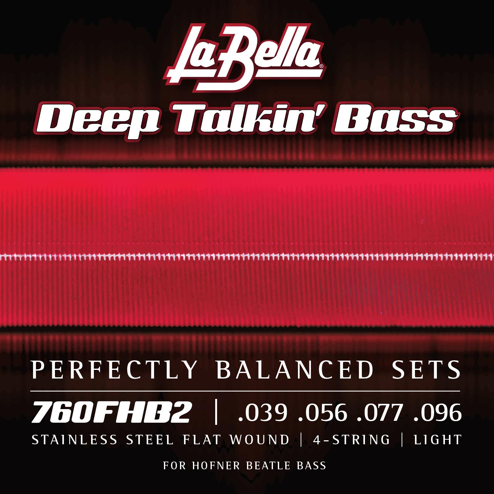 La Bella - Encordado Deep Talkin' Bass "Beatle" para Bajo Eléctrico, 39-96 Mod.760FHB2_169