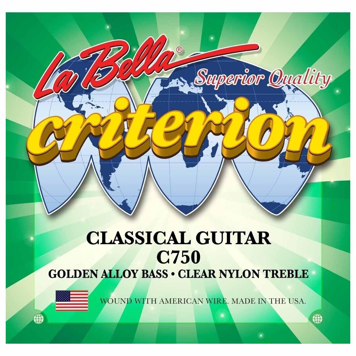 La Bella - Encordado para Guitarra Clásica Criterion, Nylon TR Mod.C750_66