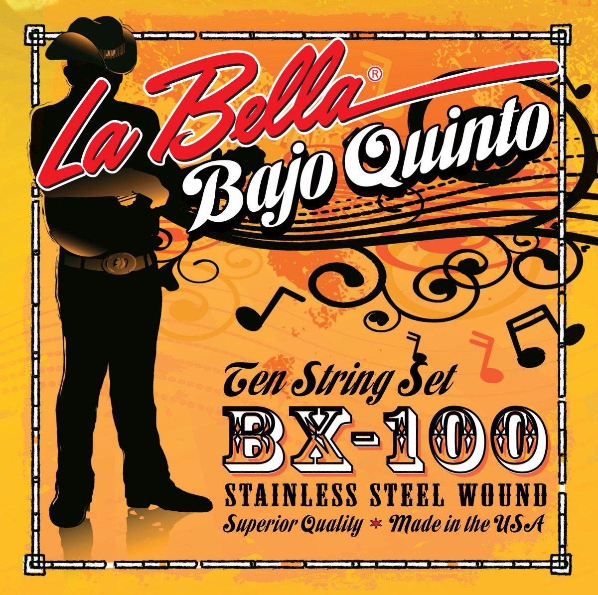 La Bella - Encordado para Bajo Quinto, 10 Cuerdas Mod.BX100_76