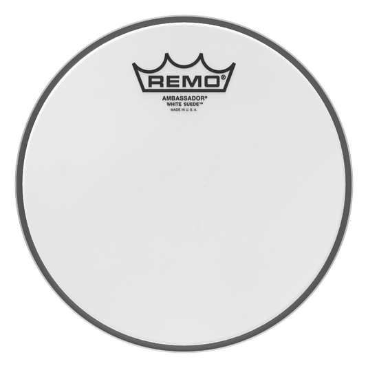 Remo - Parche White Suede Ambassador, Tamaño: 8" Mod.BA-0808-WS_2