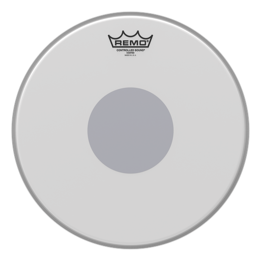 Remo - Parche Controlled Sound Coated, Tamaño: 13" Centro Negro Mod.CS-0113-10_13