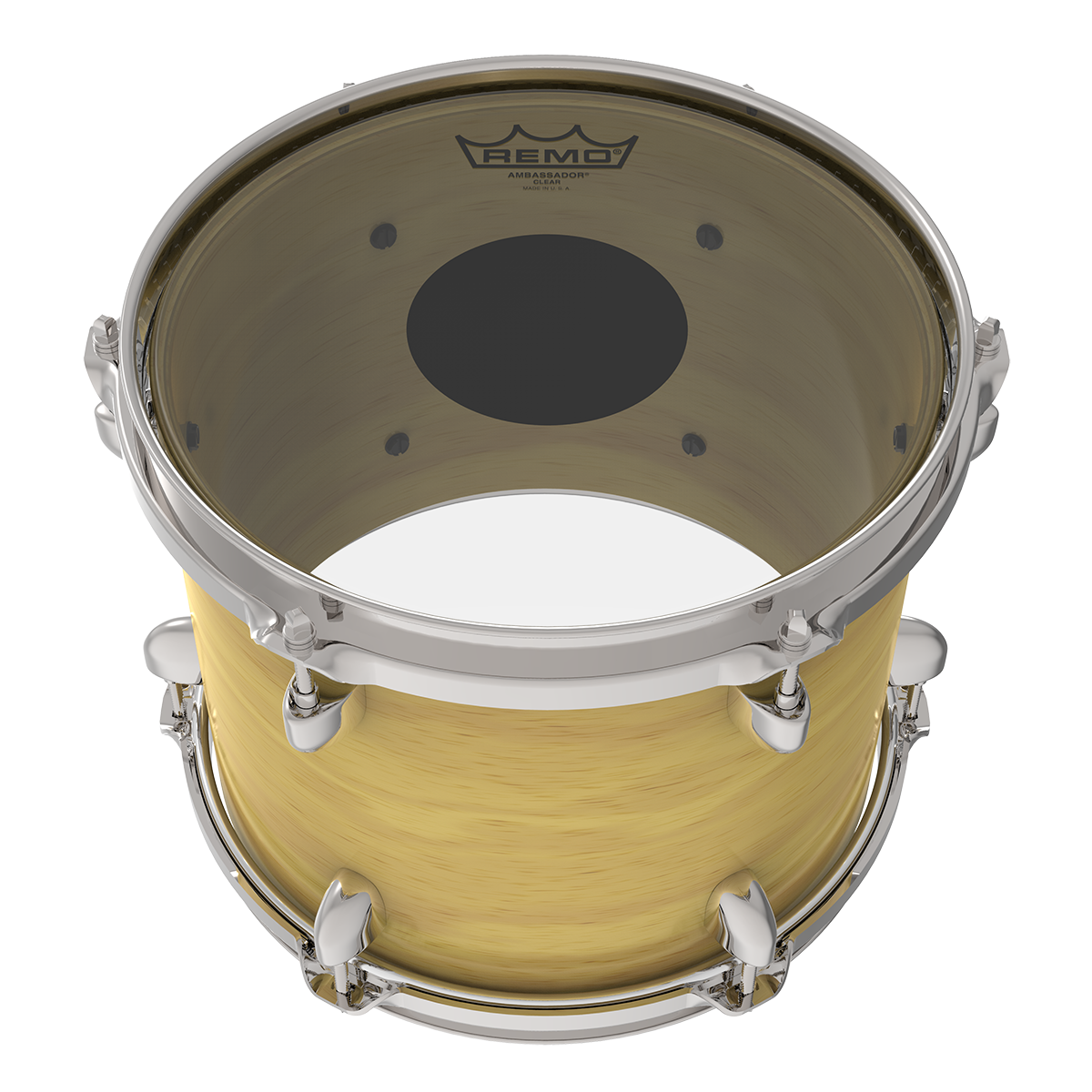 Remo - Parche Controlled Sound, Tamaño: 6" Color: Negro Transp Mod.CS-0306-10_3