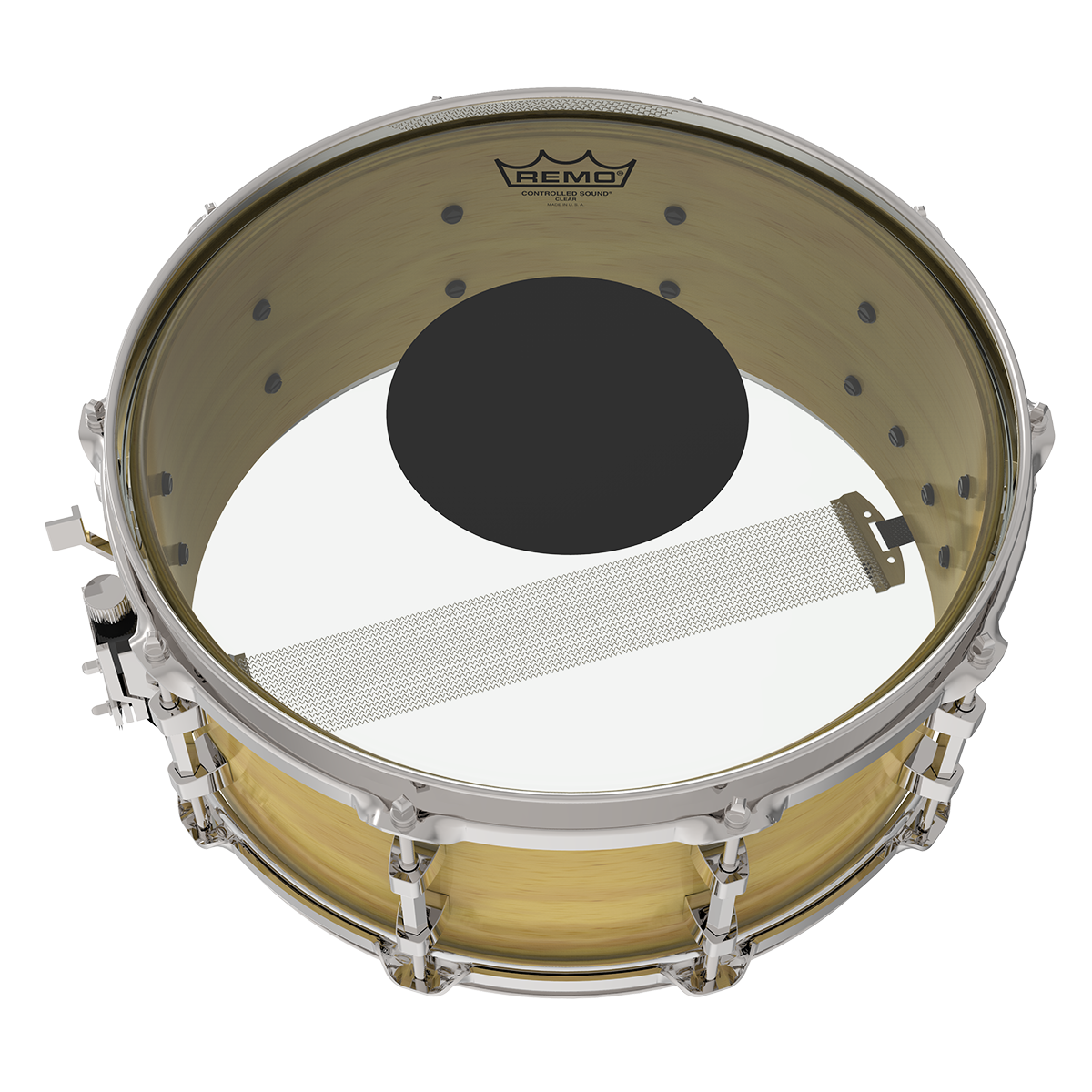 Remo - Parche Controlled Sound, Tamaño: 13" Color: Negro Transp Mod.CS-0313-10_15