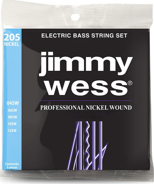 Jimmy Wess - Encordado para Bajo Eléctrico Pro Niquel 5 Cuerdas Mod.WNB205