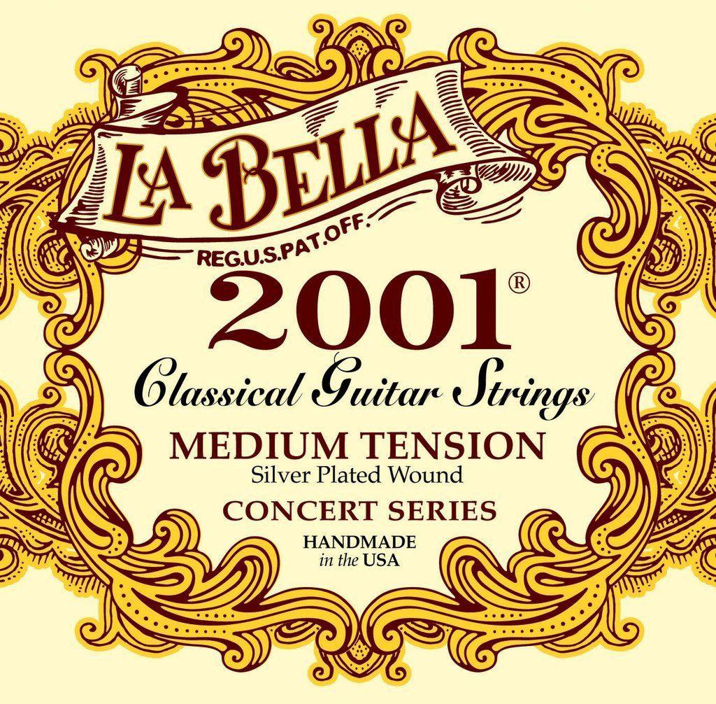 La Bella - Encordado para Guitarra Clásica 2001 Tension Media Mod.2001ME