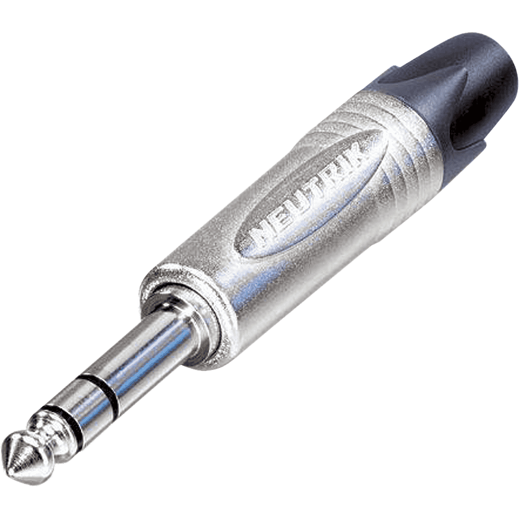 Neutrik - Plug Estéreo de 1/4" Contacto Plata Cubierta Niquel Mod.NP3X