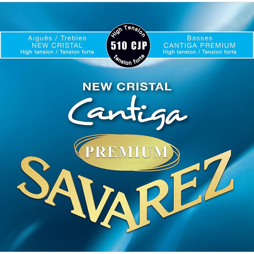 Savarez - Encordado New Cristal Cantiga Premium para Guitarra Clásica, Tensión Alta Mod.510CJP