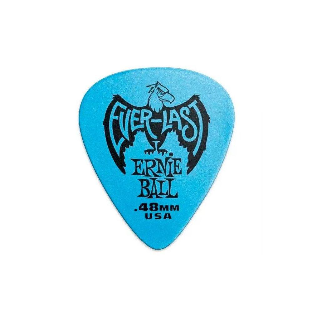 Ernie Ball - Plumillas Everlast 0.48, azul, 12 Piezas Mod.9181