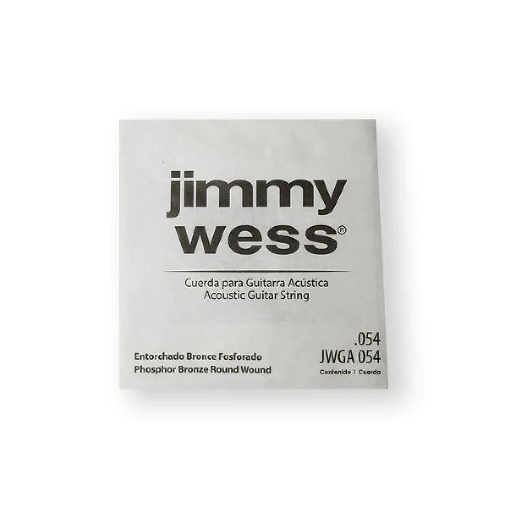 Jimmy Wess - Cuerda 6A para Guitarra Acústica, 6 Piezas Bronce F .54 Mod.WB54(6)