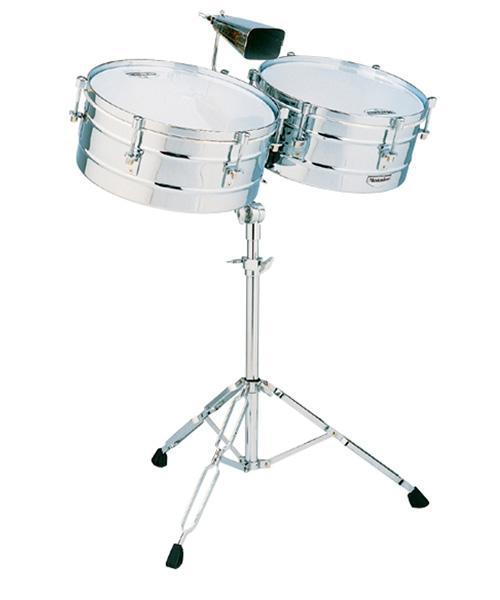 Matador - Timbal 14/15 Cromado con Atril para Soporte de Cencerro Mod.M257