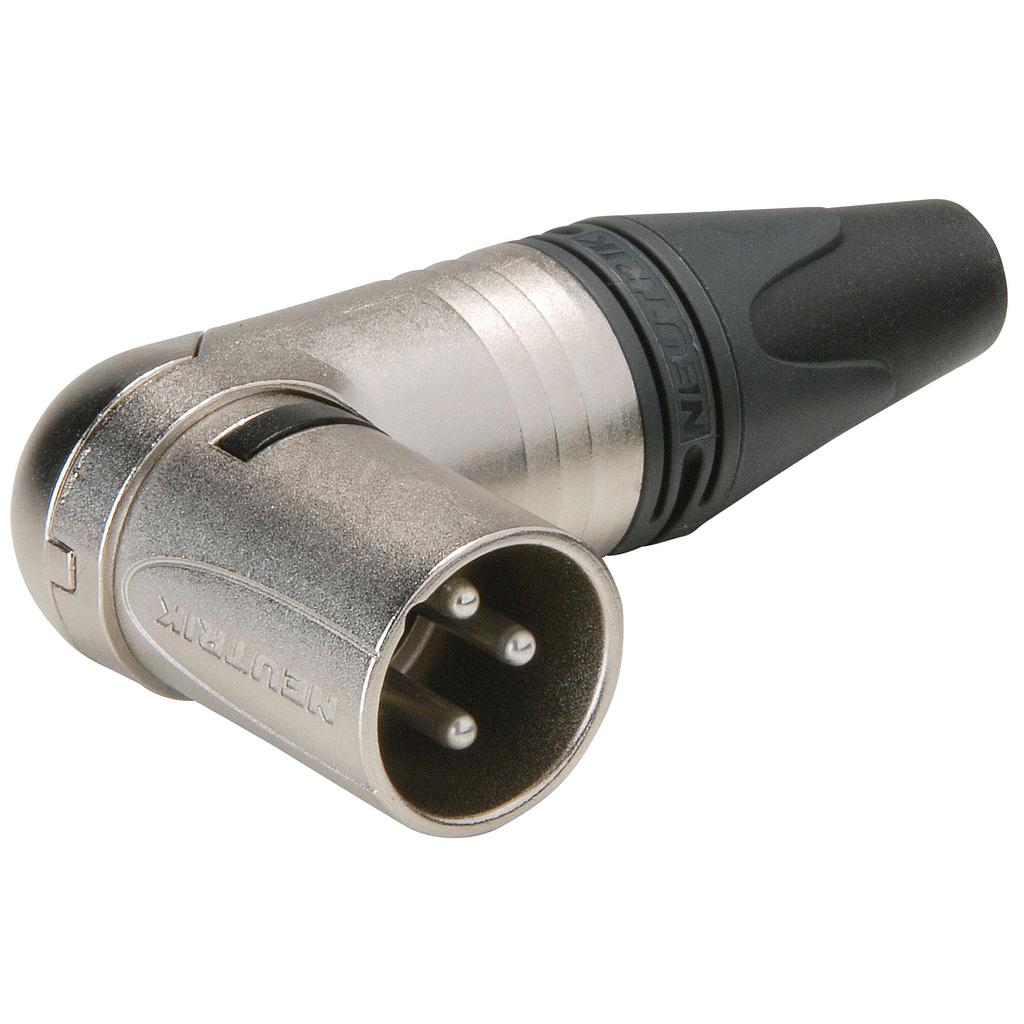 Neutrik - Conector XLR Macho Angulado 3 Polos Serie RX Mod.NC3MRX