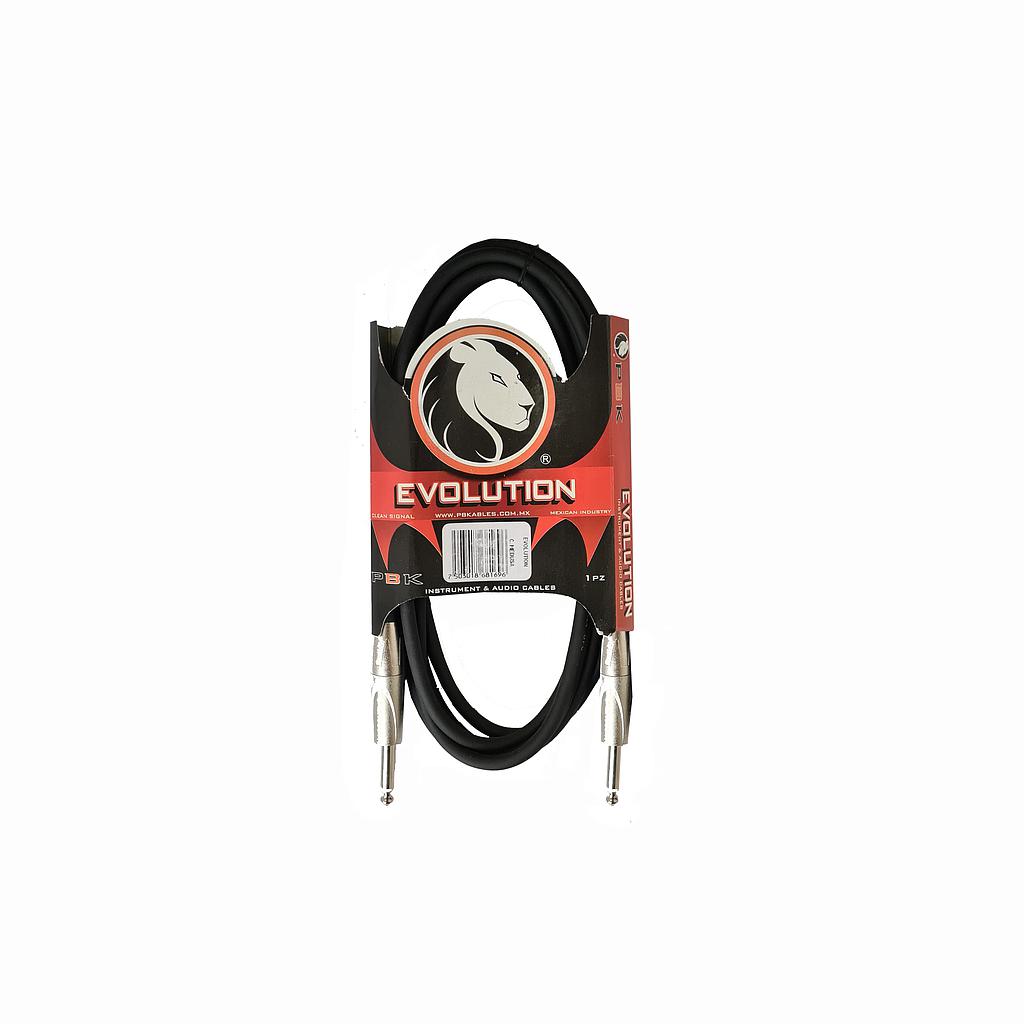 PBK - Cable de Audio Evolution Reforzado Plug a Plug Mod.EVPP