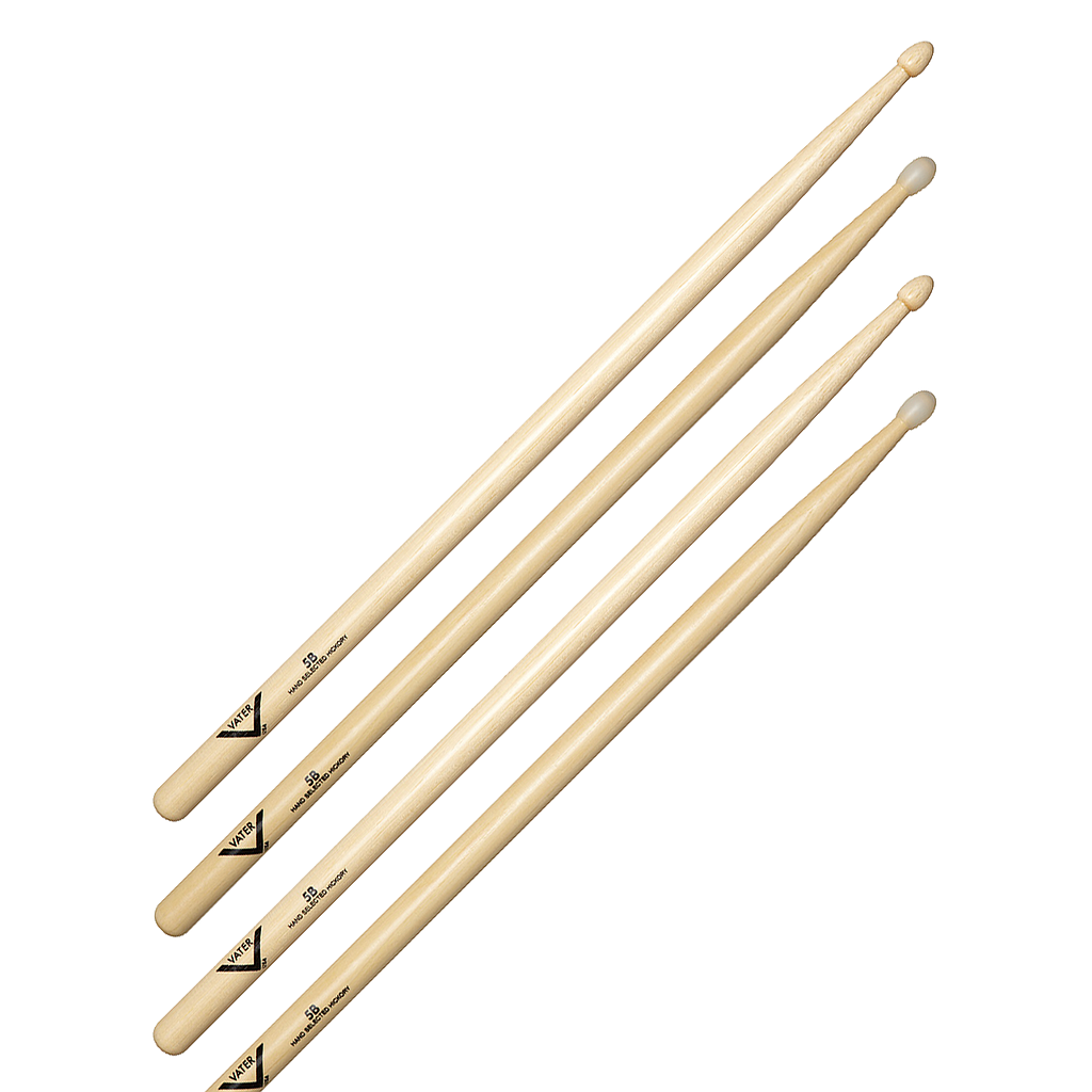 Vater - Baquetas Hickory 5B, Punta: Varios Mod.VH5B_