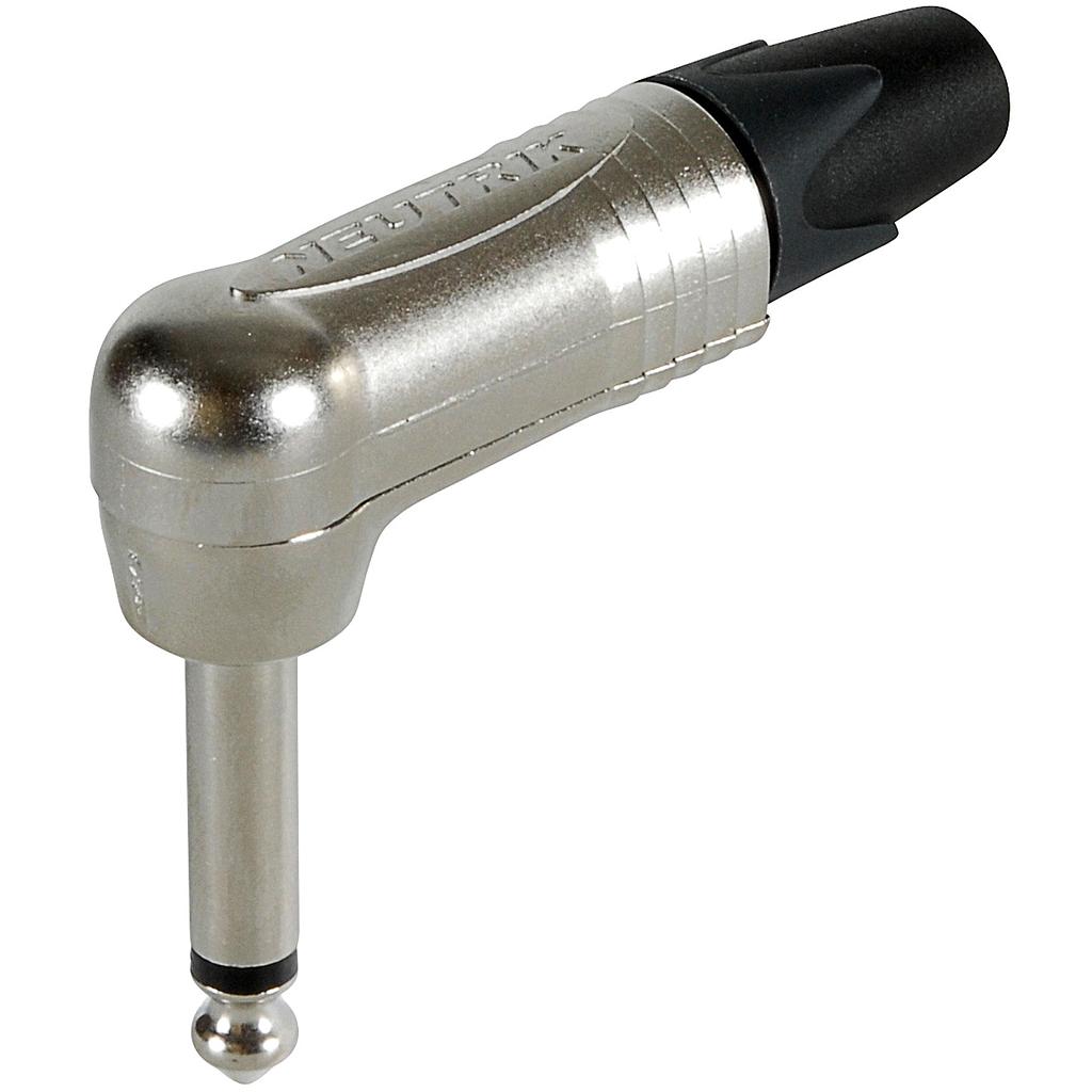 Neutrik - Plug Mono de 1/4 con Angulo de 90° Mod.NP2RX