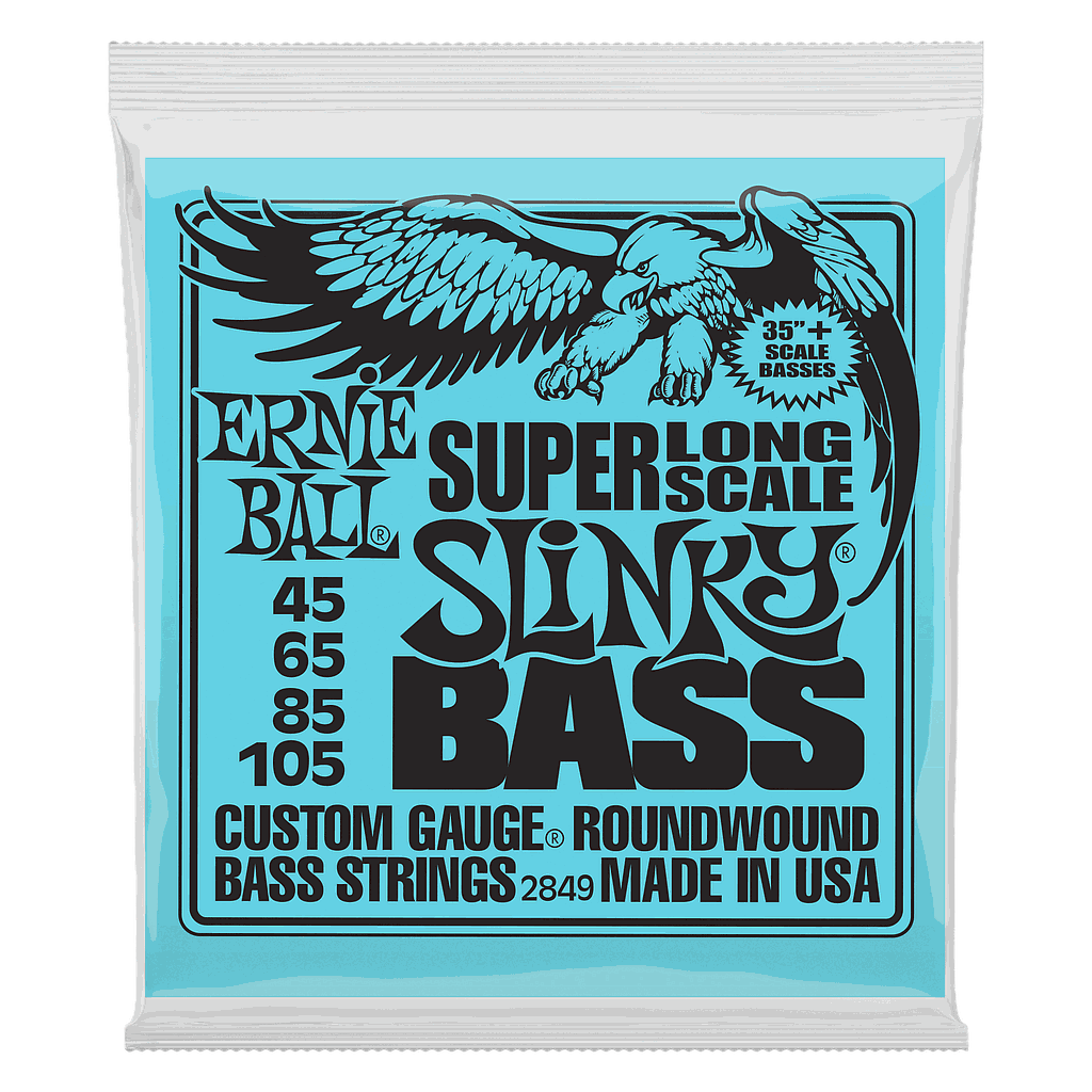 Ernie Ball - Encordado Slinky Long Scale para Bajo Eléctrico de 4 Cuerdas, Material: Niquel Calibre: 45 - 105 Mod.2849