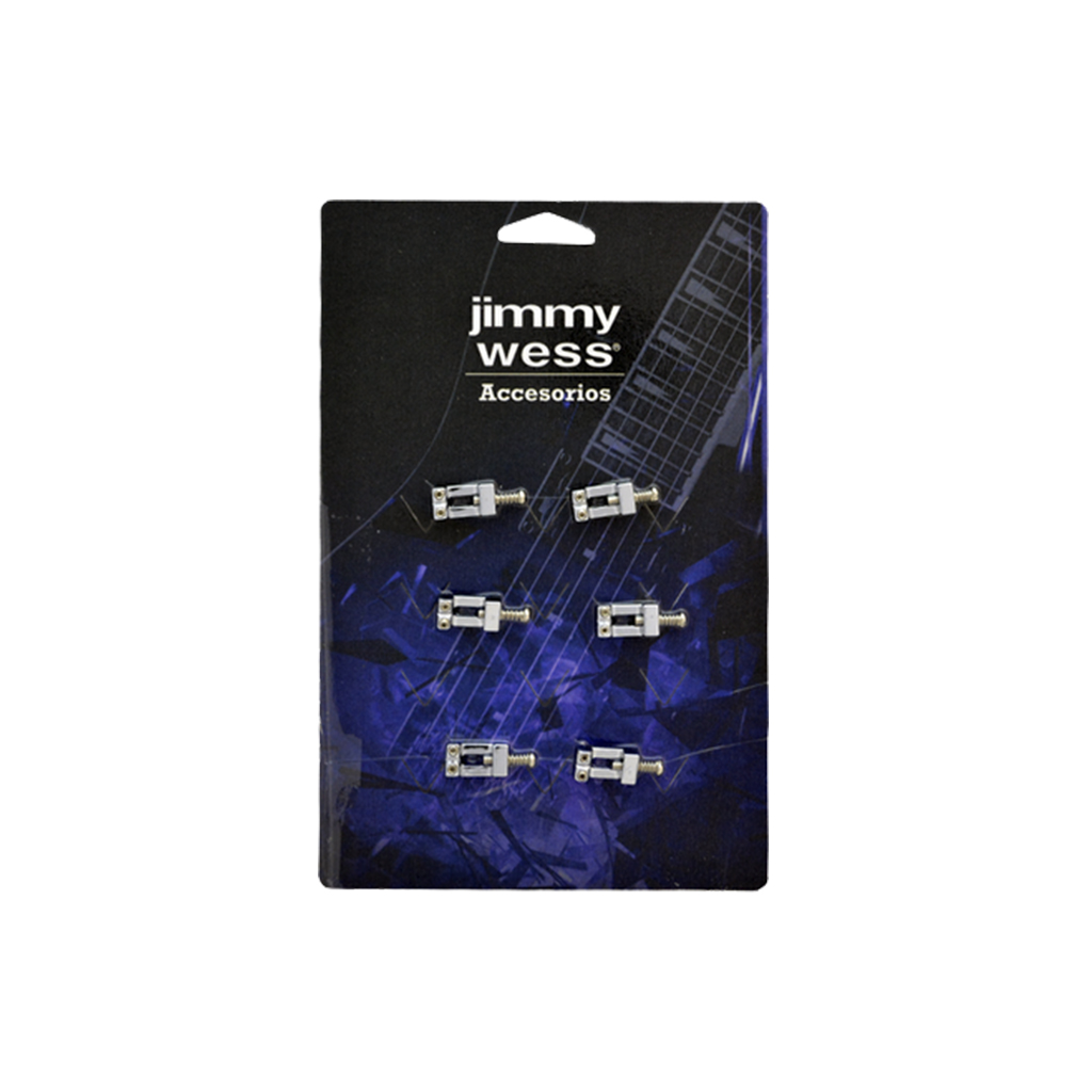 Jimmy Wess - Silleta para Puente de Guitarra Eléctrica, Color: Cromado Mod.SGSD-02CR