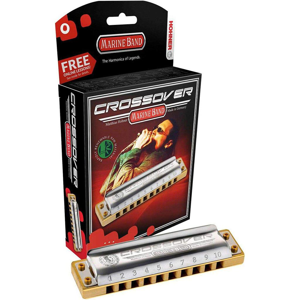Hohner - Armónica en La bemol Mayor  Marine Band Crossover Mod.M2009096X