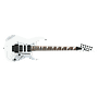 Ibañez - Guitarra Eléctrica RG, Color Blanca Mod.RG350DXZ-WH_11