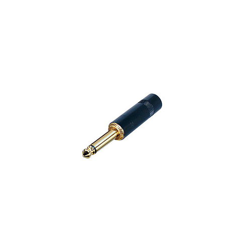 Rean - Plug 1/4" Mono Capuchon Negro y Contactos Dorados Mod.NYS 224BG_3