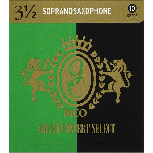 D'Addario - 10 Cañas Saxofon Soprano Grand Concert, Medida: 3 1/2 Mod.RGC10SSX350(10)_35