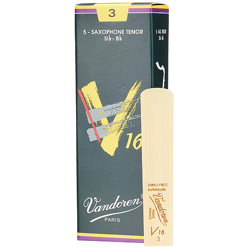 Vandoren - 5 Cañas V16 para Saxofón Tenor, Medida: 3 Mod.SR723_74