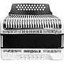 Hohner - Acordeon Corona II Diatónico Sol-Do-Fa, Color: Blanco con Mochila Mod.A5622_28