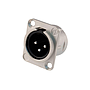 Neutrik - Conector XLR Macho 3 Polos Serie D Para Chasis Mod.NC3MD-L-1_5