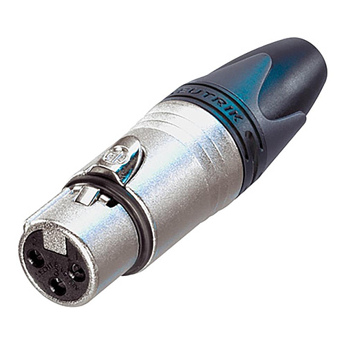Neutrik - Conector XLR Hembra para Cable 3 Polos Serie XX Cromado Mod.NC3FXX_22