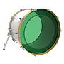 Remo - Parche Colortone Powerstroke P3, Tamaño: 22" Color: Verde Mod.P3-1322-CT-GN_185