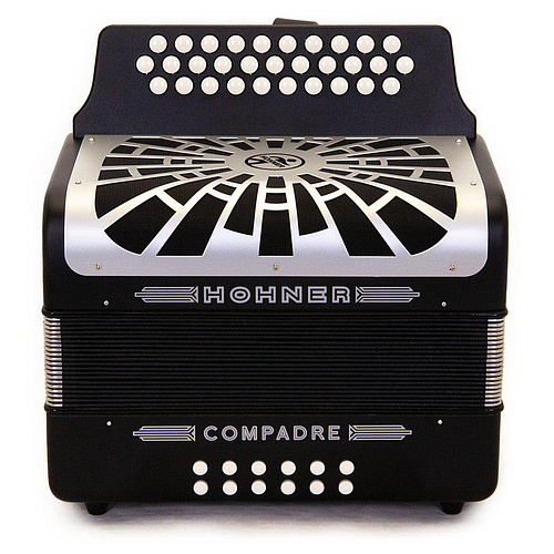 Hohner - Acordeon Compadre, Diat.Sol-Do-Fa, Color: Negro con Mochila Mod.A48221_2