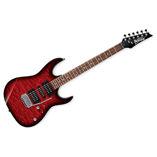 Ibañez - Guitarra Eléctrica RX Zurda, Color Roja Transparente Mod.GRX70QAL-TRB_60