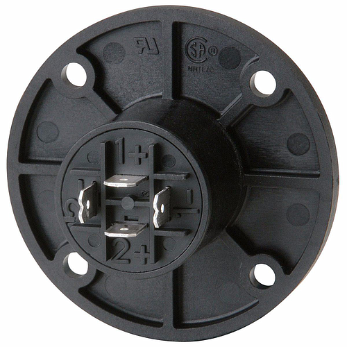 Neutrik - Conector Speakon 4 Polos Macho Para Chasis Redondo Mod.NL4MPR_433