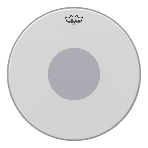 Remo - Parche Controlled Sound Coated, Tamaño: 18" Centro Negro Mod.CS-0118-10_17