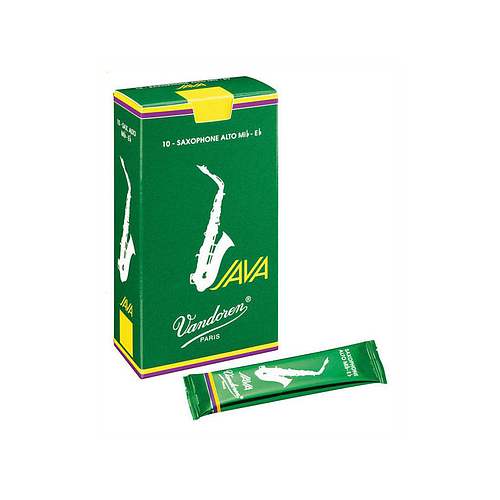 Vandoren - Cañas JAVA para Sax Alto, 10 Piezas Mod.SR26__