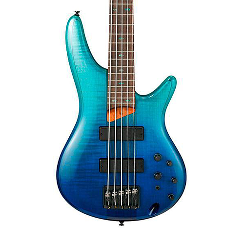 Ibañez - Bajo Eléctrica SR de 5 Cuerdas, Color: Azúl Degradado Mod.SR875-BRG
