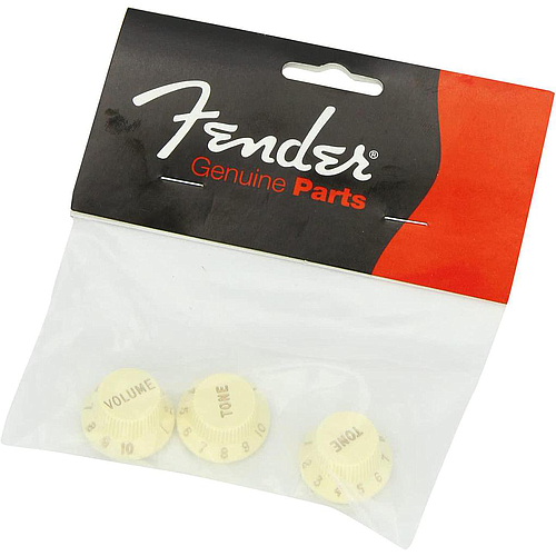 Fender - Juego de Perillas para Stratocaster, Color: Blanca Mod.0991369000