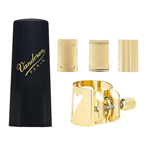 Vandoren - Abrazadera y Tapaboquilla Optimum para Saxofón Alto Mod.LC07P