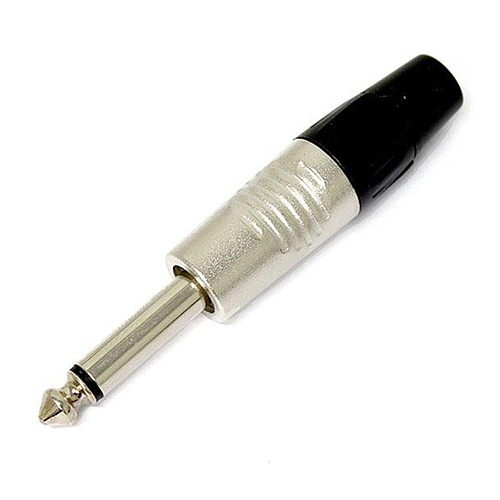Rean - Plug 1/4" Mono, Niquelado Mod.RP2C
