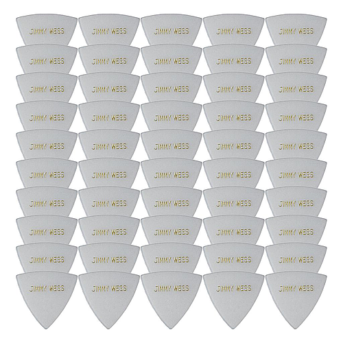 Jimmy Wess - Plumillas en forma de Triangulo, 50 Piezas Color: Blanco Mod.30
