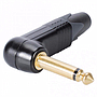 Neutrik - Plug Mono de 1/4 con Angulo de 90°, Contacto en Oro Mod.NP2RX-B